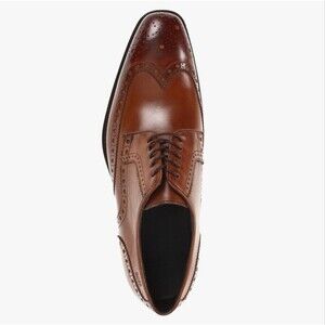 Hugo Boss Men's Brown Leather Wingtip Oxfords